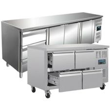 Kühltische mit Schubladen